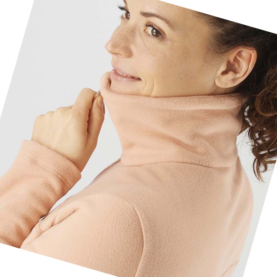 Sudadera Con Capucha Salomon ESSENTIAL COSY FLEECE Mujer Rosas | MX 2511DFM